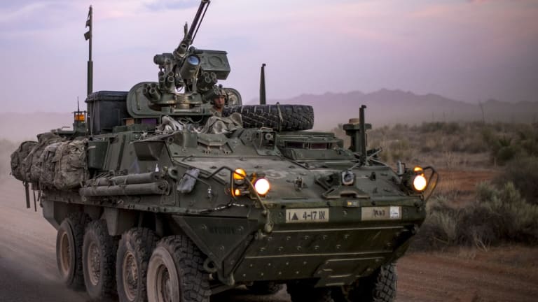 Army Arms Stryker with HELLFIRE Missiles and Lasers