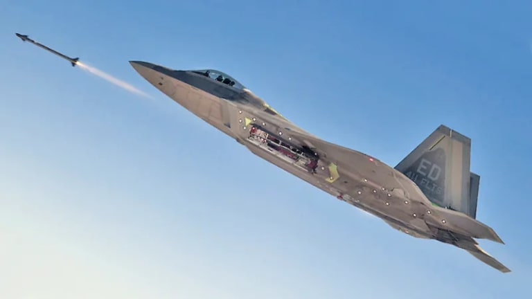 Air Force Arms 143 F-22s With New Air-to-Air Weapons