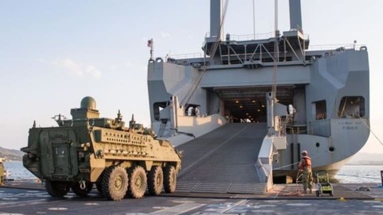 
Military Sealift May Need More Help to Get Combat Vehicles to Europe