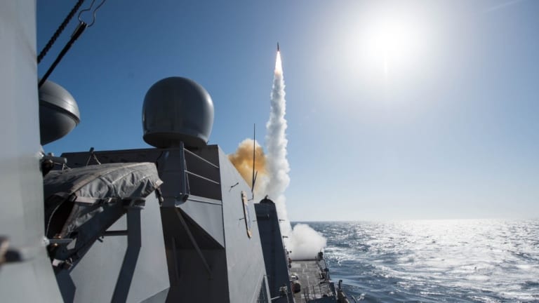 From the Navy - Multiple "Live Fire"-Sea Sparrow, Rolling Airframe Missile, SM-2