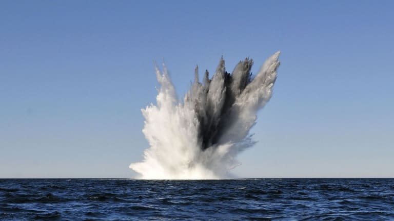 Utilizing Lasers To Neutralize Explosive Ocean Mines