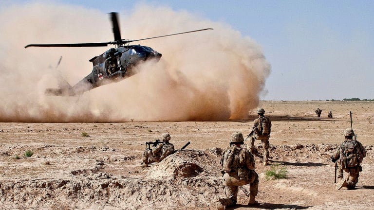 Afghan Air Force Now Attacks Taliban in US UH-60 Black Hawk Helicopters