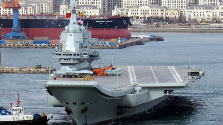 Fresh Pictures of China's New Aircraft Carrier Can Only Mean One Thing