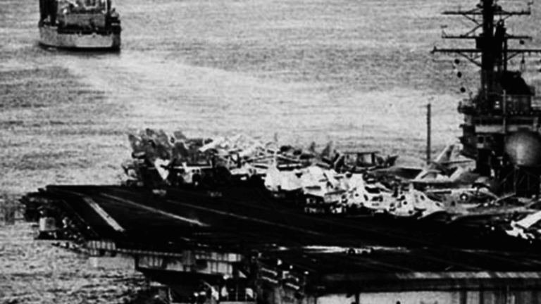 In 1982, Four U.S. Navy Aircraft Carriers Gathered Near Lebanon