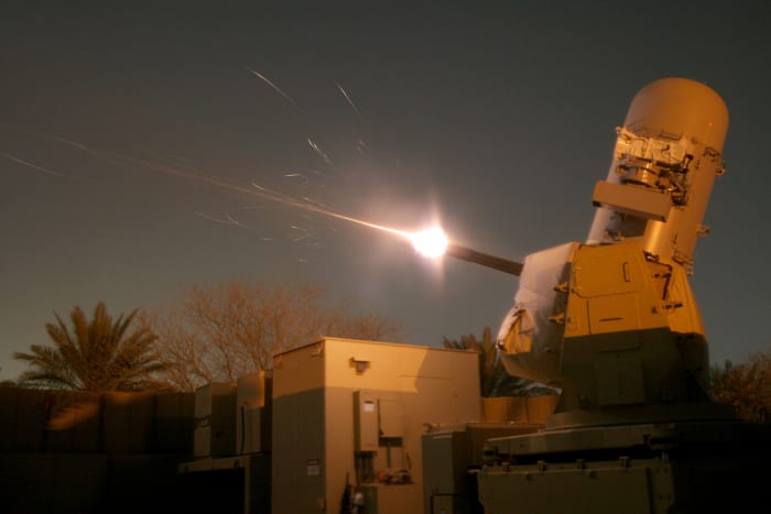 Counter-Rocket, Artillery, Mortar (C-RAM) Intercept Land-based Phalanx Weapon System