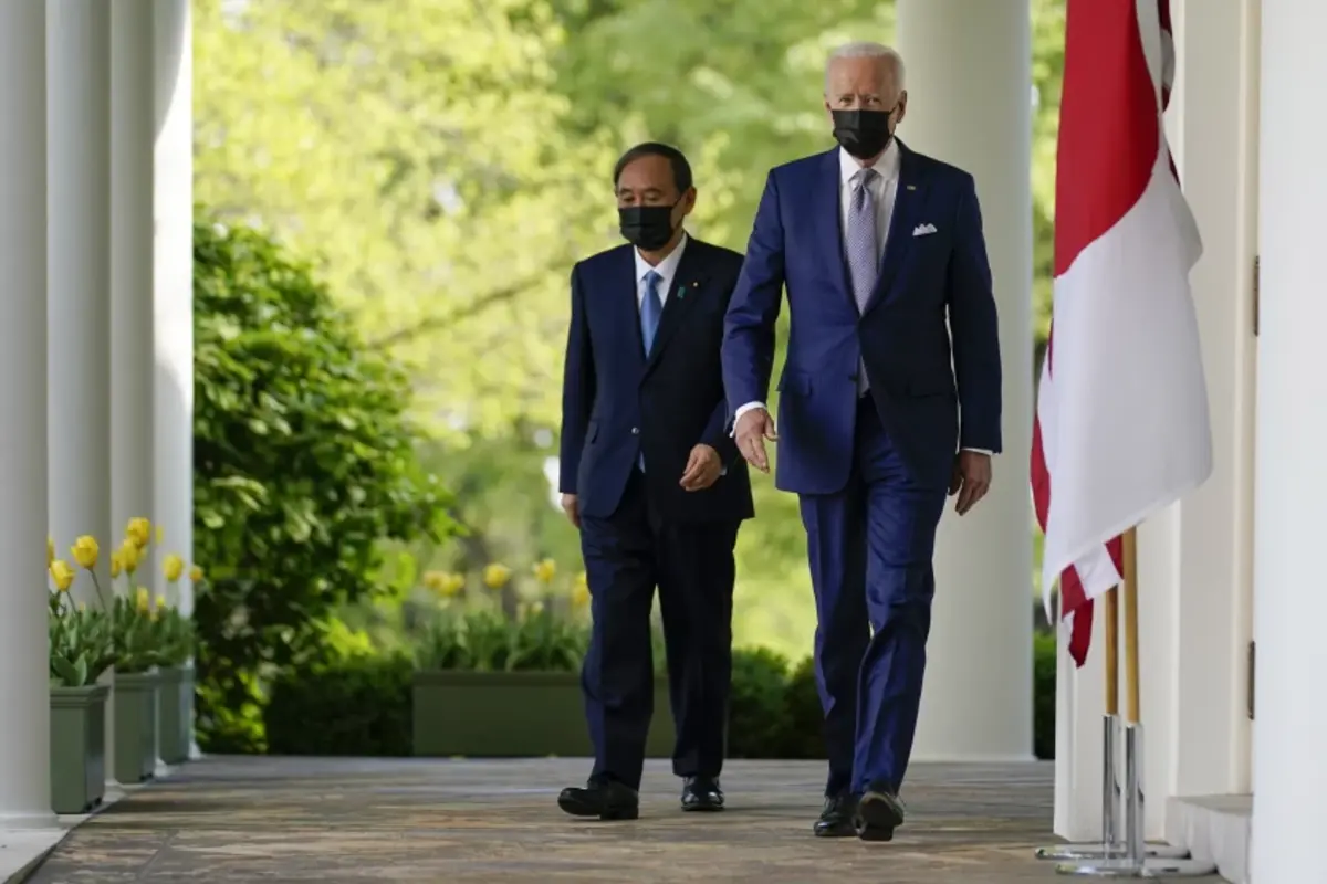 President Biden and Japanese Prime Minister Yoshihide Suga