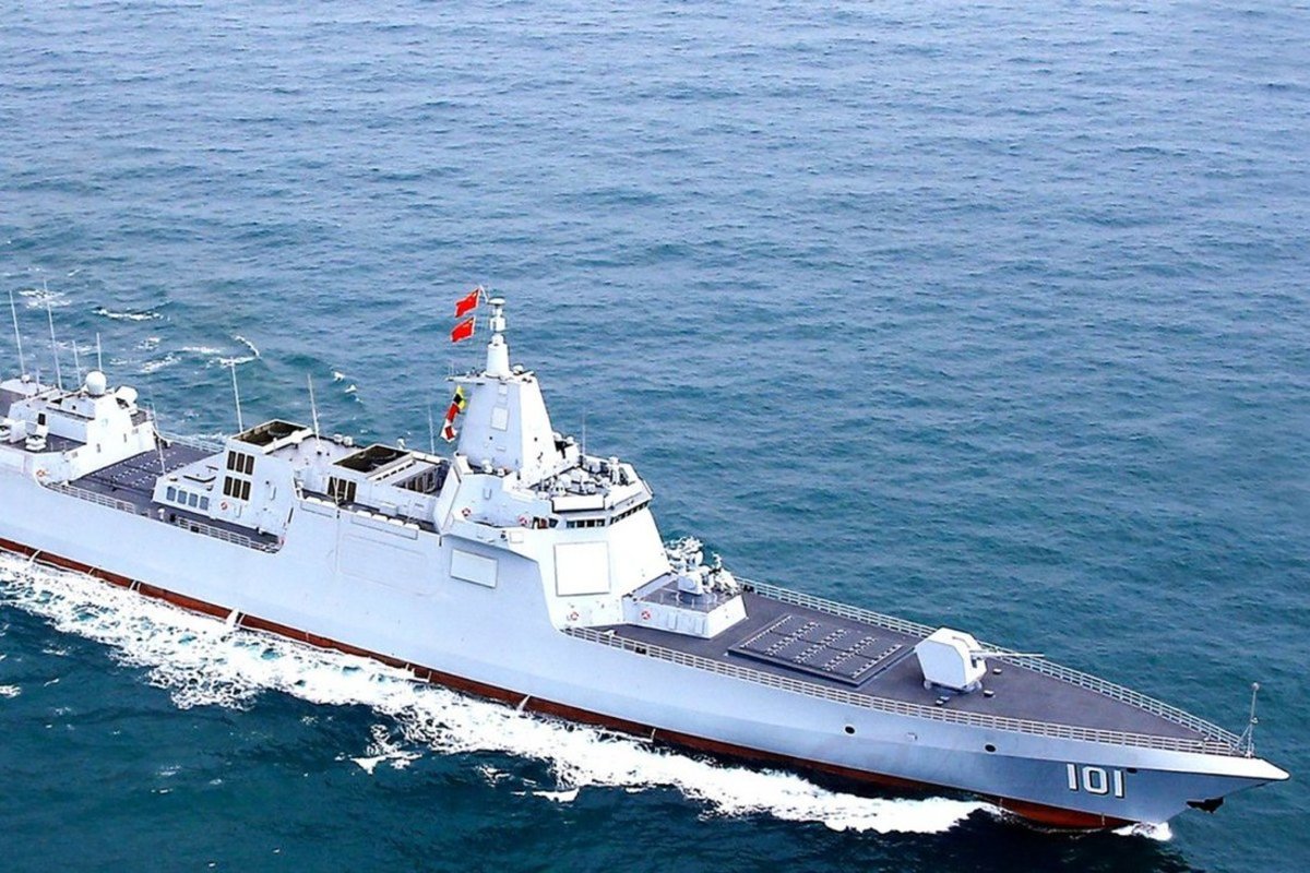 Chinese People's Liberation Army Navy Type 055 Destroyer Nanchang