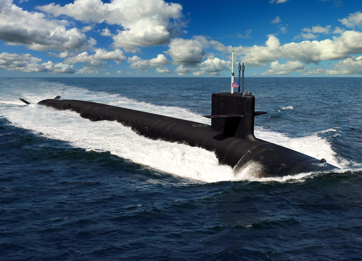 An artist rendering of the future U.S. Navy Columbia-class ballistic missile submarines. The 12 submarines of the Columbia-class will replace the Ohio-class submarines which are reaching their maximum extended service life. It is planned that the construction of USS Columbia (SSBN-826) will begin in in fiscal year 2021, with delivery in fiscal year 2028, and being on patrol in 2031.