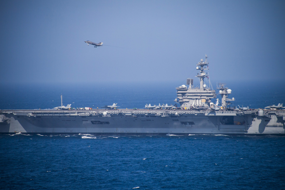This deployment marks the first time in U.S. naval aviation history that a stealth strike fighter has been deployed operationally on an aircraft carrier.