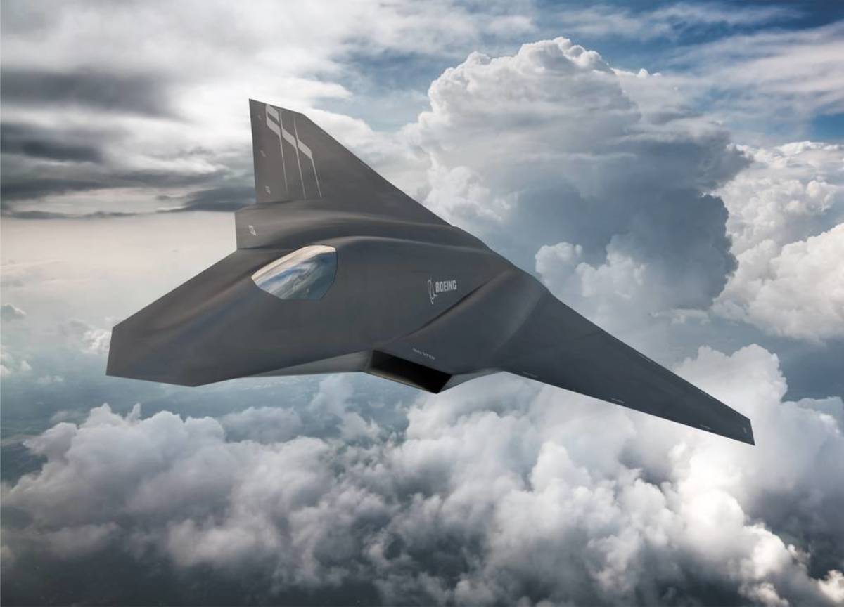 This art from Boeing shows one concept for the Air Force's future fighter, known as Next Generation Air Dominance. (Boeing)