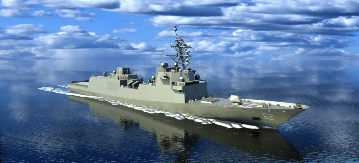 Artist’s concept of the new Constellation class of guided missile frigates. (Fincantieri Marinette Marine)