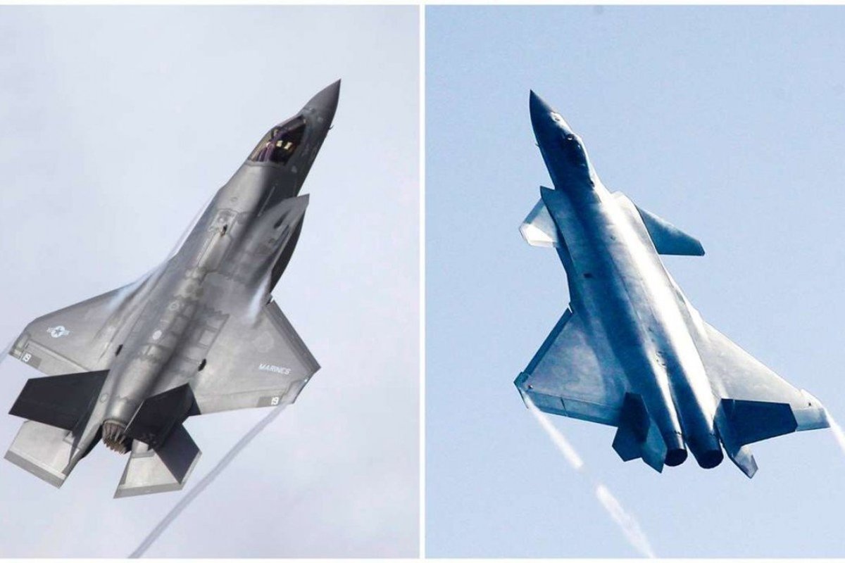 A combination image shows the US Lockheed Martin F-35 Lightning II, left, and the Chinese J-20. Photos: Alamy, Dickson Lee.