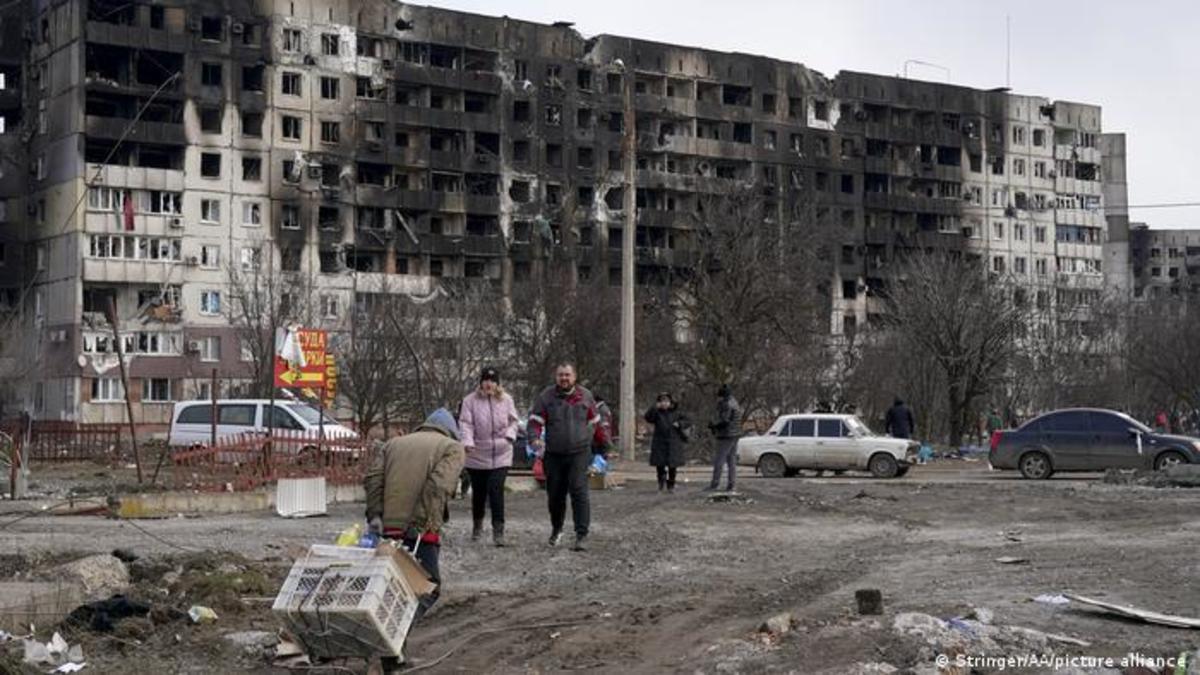 Eyewitnesses say there is hardly an intact building left in Mariupol