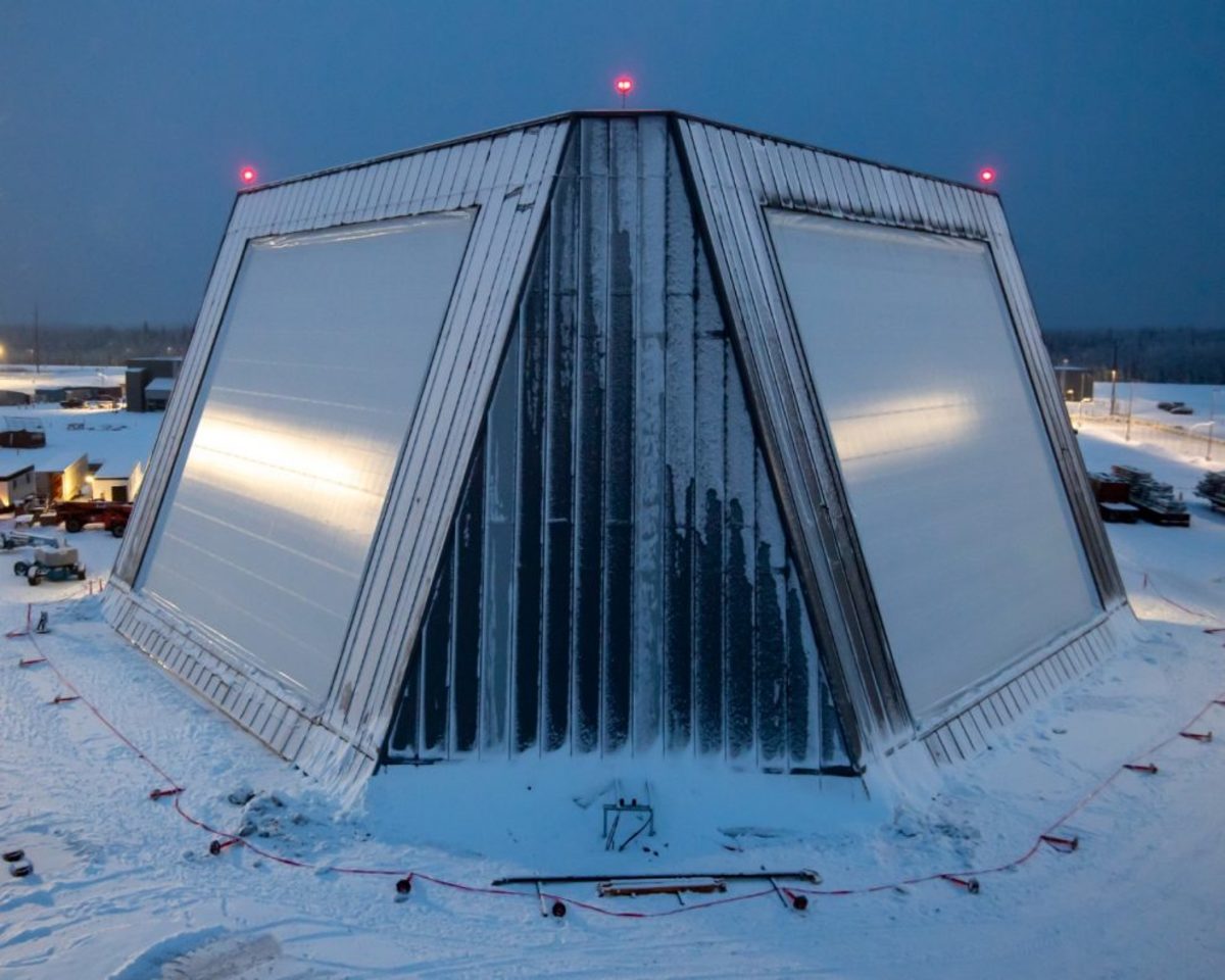 The Long Range Discrimination Radar at Clear Space Force Station, Alaska, is a multi-mission, multi-face radar designed to provide search, track and discrimination capability in support of U.S. homeland defense, Oct. 26, 2021.