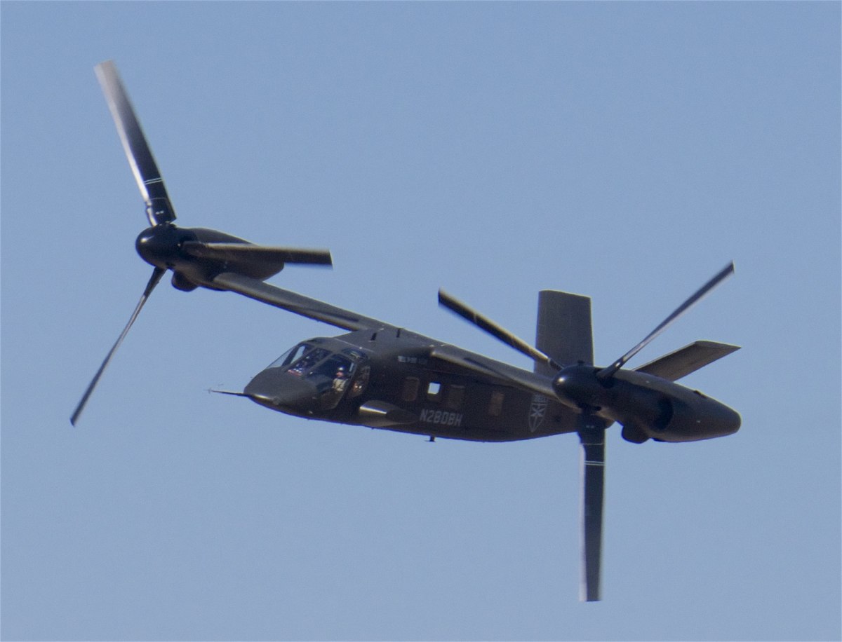 Bell V-280 in high-speed cruise configuration
