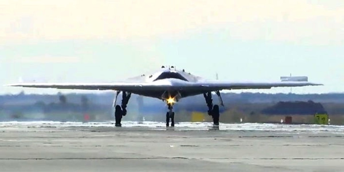 Sukhoi S-70 Okhotnik-B first prototype in 2020.