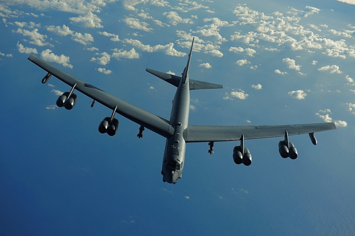 U.S. Air Force B-52 Flies Support Mission