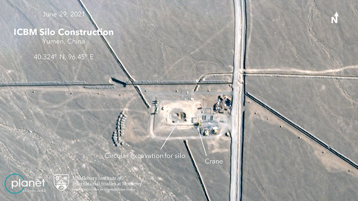 Satellite pictures Showing Chinese ICBM silos