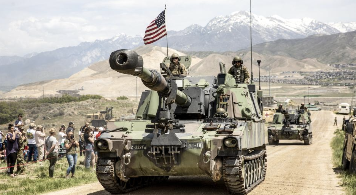 The Utah National Guard’s 2nd Battalion, 222nd Field Artillery participates in a recruiting and family day live-fire artillery demonstration at Camp Williams, Utah, May 15, 2021.Ileen Kennedy / U.S. Army