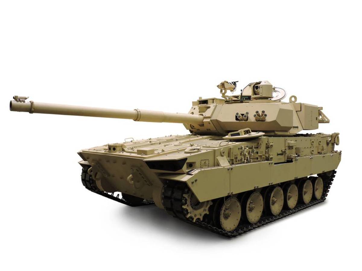 General Dynamics Land Systems Mobile Protected Fire Power entry features some similarities to the M1 Abrams tank such as the same fire control system and turret.