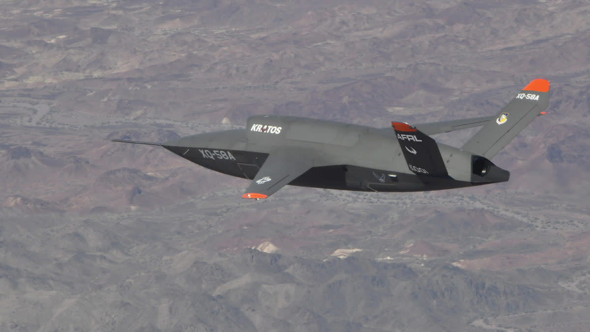 The Kratos XQ-58A Valkyrie test drone