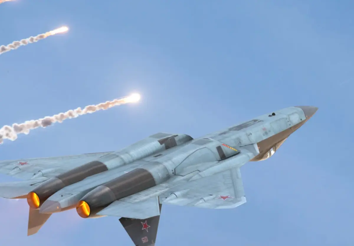 Russia’s fifth-generation combat jet, the Su-57.