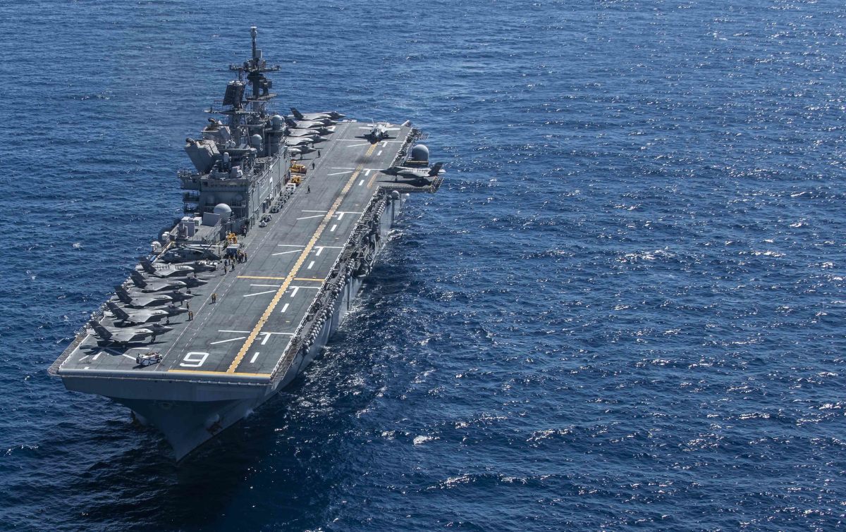 Amphibious assault ship USS America 