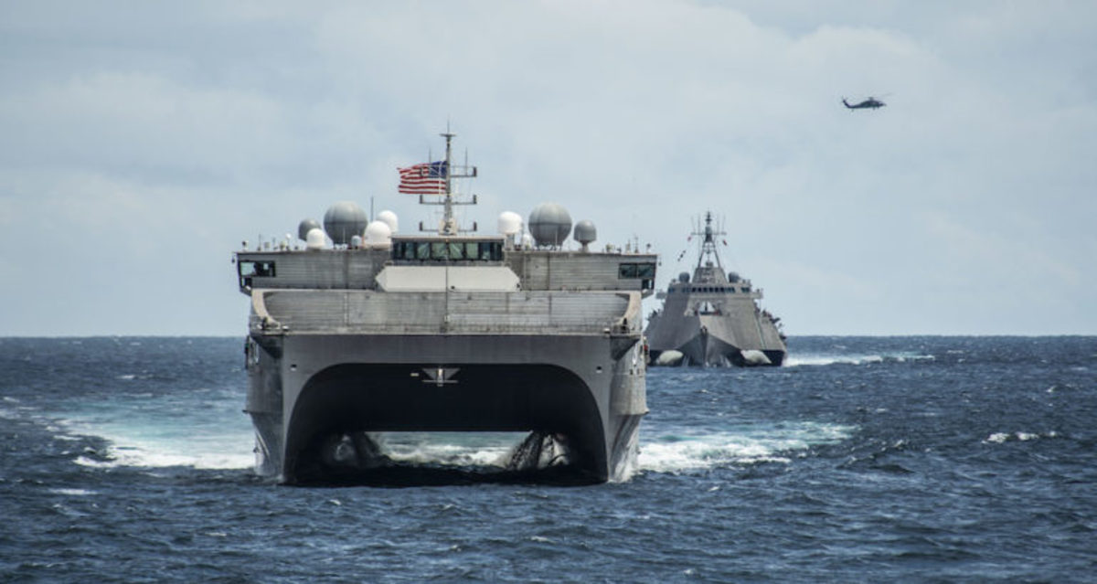 File picture: The Spearhead-class expeditionary fast transport ship USNS Millinocket (T-EPF 3) during Cooperation Afloat Readiness and Training (CARAT) Brunei (Credit: U.S. Navy photo by Mass Communication Specialist 2nd Class Christopher A. Veloicaza/Released)